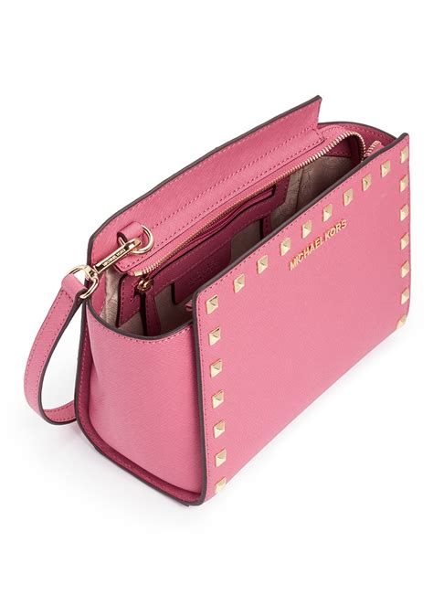 michael kors selma pink purse|Michael Kors selma medium black.